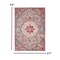 Homeroots 7 x 10 ft. Gray & Pink Medallion Area Rug 385523 - alternate 3